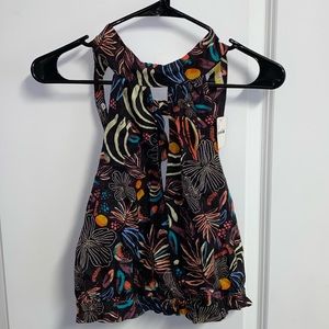 Black Cut Out Saucy Free People Top